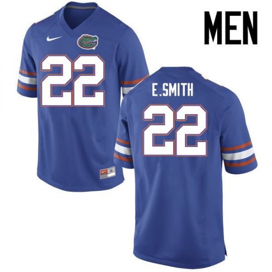 Men's Florida Gators #22 Emmitt Smith NCAA Nike Blue Authentic Stitched College Football Jersey FOW3762RN